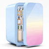 Mini Fridge, 6 Liter/8 Can Skincare Fridge, Portable Small Refrigerators for Bedroom, Dorm, Office, Car, Pink