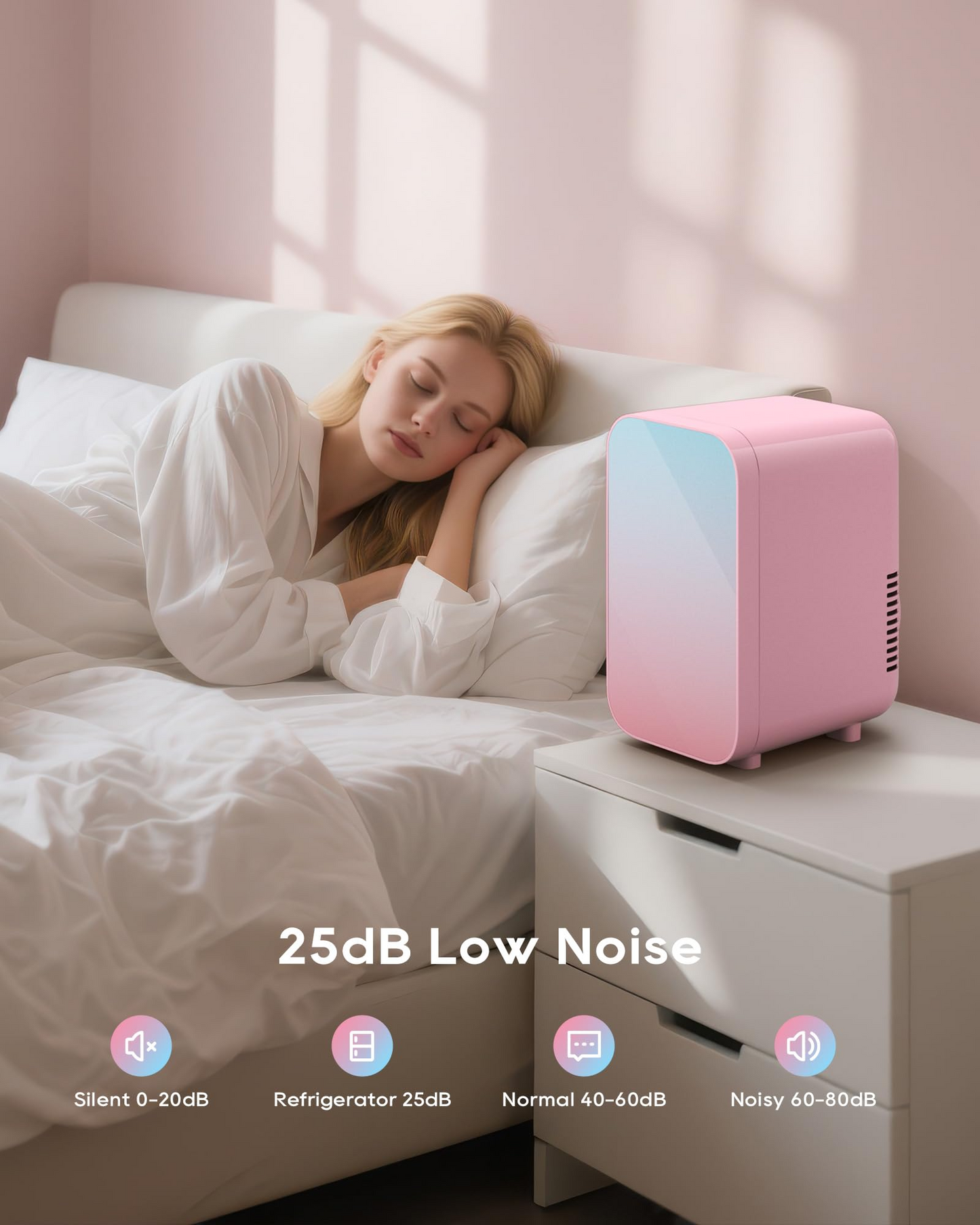 Skincare Fridge | 6 Liter Mini Fridge for Cosmetics & Beauty