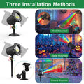 Morfone Halloween Projector Lights Outdoor with Remote Control, 12 Effect Moving RGB Lights Show Waterproof Holiday Projector Lights for Party Garden New Year Decor