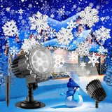 Morfone Christmas Projector Lights, Waterproof Snowflake Projector Light with Dynamic Snowfall Effect for Christmas New Year Holiday Party Decor
