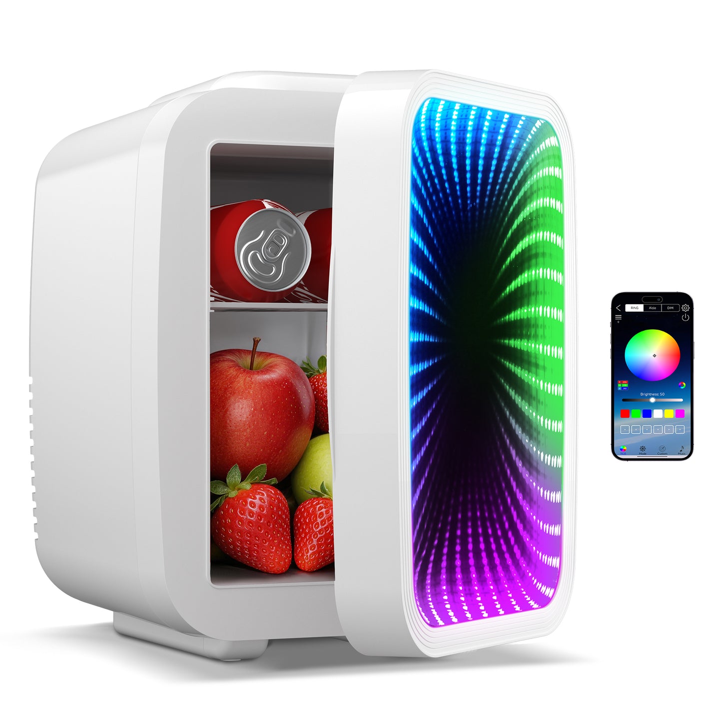 4L Mini Fridge with App-Controlled Gaming Light | Cooler & Warmer