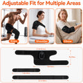 Morfone Cordless Knee Massager with 6 Heat & 3 Vibration, 3-in-1 Heated Knee Brace Wrap, Heating Pad for Knee, Shoulder, Elbow