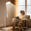 Morfone Happy Light Therapy Lamp,11000 Lux Sunlight Lamp with Remote Control, UV-Free LED
