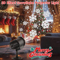 Morfone Christmas Projector Lights, Waterproof Snowflake Projector Light with Dynamic Snowfall Effect for Christmas New Year Holiday Party Decor