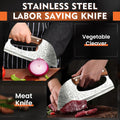 ACMETOP Kitchen Knife Meat Cleaver Knife Unique Effort Saving Chef Knife Professional Stainless Steel Butcher Knife for Meat Vegetable Father Mother Christmas Gift