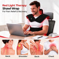 Morfone Red Light Shoulder Wrap with 3 Modes and 5 Levels, 3-in-1 Chip Red Light for Shoulder & Neck, 660nm & 850nm Infrared Light Pad with Timer for Home Use