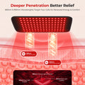 Morfone Red Light Pad for Body, 660nm 850nm Infrared Light Mat, Wearable Red Light Belt Wrap with Timer for Back Shoulder Waist Knee, Gift for Women Men Fathers Day