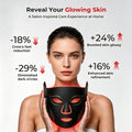 Morfone Red Light Therapy Mask for Face, Wireless LED Face Mask, 4 Modes Red Light Mask with 660nm & 850nm, Portable Facial Skincare Mask for Home Travel