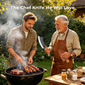 ACMETOP Kitchen Knife, Hand Forged Chef Knife, Meat Cleaver Knife with Sheath, Full Tang Butcher Knife for Camping, BBQ, Christmas Gift for Men and Women