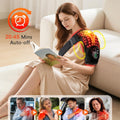 Morfone Cordless Red Light Shoulder Wrap with 3 Heat & 3 Vibration, Shoulder Massager Heating Pad, 660nm Red & 850nm near-Infrared Light,Black
