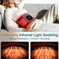 Morfone Cordless Heating Pad Belt for Lower Back Support, Red Light Belt for Body, 660nm & 850nm Infrared Light Lumbar Back Wrap, Gift for Women Men Mom Dad