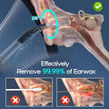 Morfone Ear Wax Removal with One-Piece Waste Tank, Ear Cleaner with Water Temperature Sensor, 4 Pressure Settings, Ear Cleaning Kit for Ear Wax Buildup & USB-C Cable, IPX6