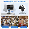 Morfone Christmas Projector Lights, Waterproof Snowflake Projector Light with Dynamic Snowfall Effect for Christmas New Year Holiday Party Decor