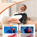 Morfone Cordless Red Light Shoulder Wrap with 3 Heat & 3 Vibration, Shoulder Massager Heating Pad, 660nm Red & 850nm near-Infrared Light,Black