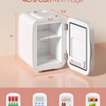 Skincare Fridge with Dimmable LED Mirror | 4L Cooler for Cosmetics & Beauty