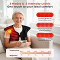 Morfone Red Light Shoulder Wrap, 3-in-1 Chip Red Light for Shoulder & Neck, 660nm & 850nm Infrared Light Pad with 3 Modes and 5 Levels for Home Use
