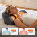Morfone 3-in-1 Neck Massager Pillow with Heat, Vibration & Airbag Traction, Deep Tissue Massager for Bed, Sofa, Office, Home Use