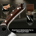 ACMETOP Chef Knife Hand Forged Butcher Knife Japanese Meat Cleaver for Meat & Vegetables 5.8 Inch Kitchen Knife, Kitchen Gift for Men & Women