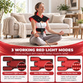 Morfone Red Light Shoulder Wrap with 3 Modes and 5 Levels, 3-in-1 Chip Red Light for Shoulder & Neck, 660nm & 850nm Infrared Light Pad with Timer for Home Use