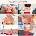 Morfone Red Light Lamp for Body and Face, Tri-Wavelength Red Light Panel with 660nm 850nm 940nm, Near Infrared Light Device with 270° Adjustable Stand for Home Office Travel Use