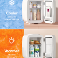 Skincare Fridge with Dimmable LED Mirror | 4L Cooler for Cosmetics & Beauty