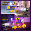 Morfone Halloween Projector Lights Outdoor, 2-in-1 HD Holiday Projector with Remote Control, Waterproof Halloween Decorations for Yard Party