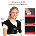 Morfone Red Light Shoulder Wrap, 3-in-1 Chip Red Light for Shoulder & Neck, 660nm & 850nm Infrared Light Pad with 3 Modes and 5 Levels for Home Use