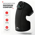 Morfone Red Light Knee Massager with Heat & Vibration, 660nm 850nm Infrared & Red Light for Knee Elbow, Cordless Heated Knee Brace, Gifts for Women Men