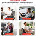 Morfone Lumbar Pillow with Heat and Vibration Massage, Ergonomic Lumbar Support Back Pillow for Lumbar Relaxation, Deep Tissue Massager for Office Chair, Car Seat and Sofa Use