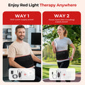 Morfone Red Light Pad for Body, 660nm 850nm Infrared Light Mat, Wearable Red Light Belt Wrap with Timer for Back Shoulder Waist Knee, Gift for Women Men Fathers Day