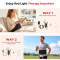 Morfone Red Light Belt for the Body, 660nm and 850nm Infrared Light Wrap, Red Light Pad Mat for Back, Shoulders, Waist, and Knees, Gift for Women Men