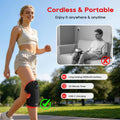Morfone Cordless Red Light Knee Massager with 3 Heat & 3 Vibration, 660nm & 850nm Infrared Light Knee Brace with Timer，Ideal Gift for Women Man