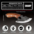 ACMETOP Chef Kitchen Knife, Viking Boning Knife for Meat Cutting, Hand Forged High Carbon Steel Cooking Cutting Knife for Home Camping BBQ
