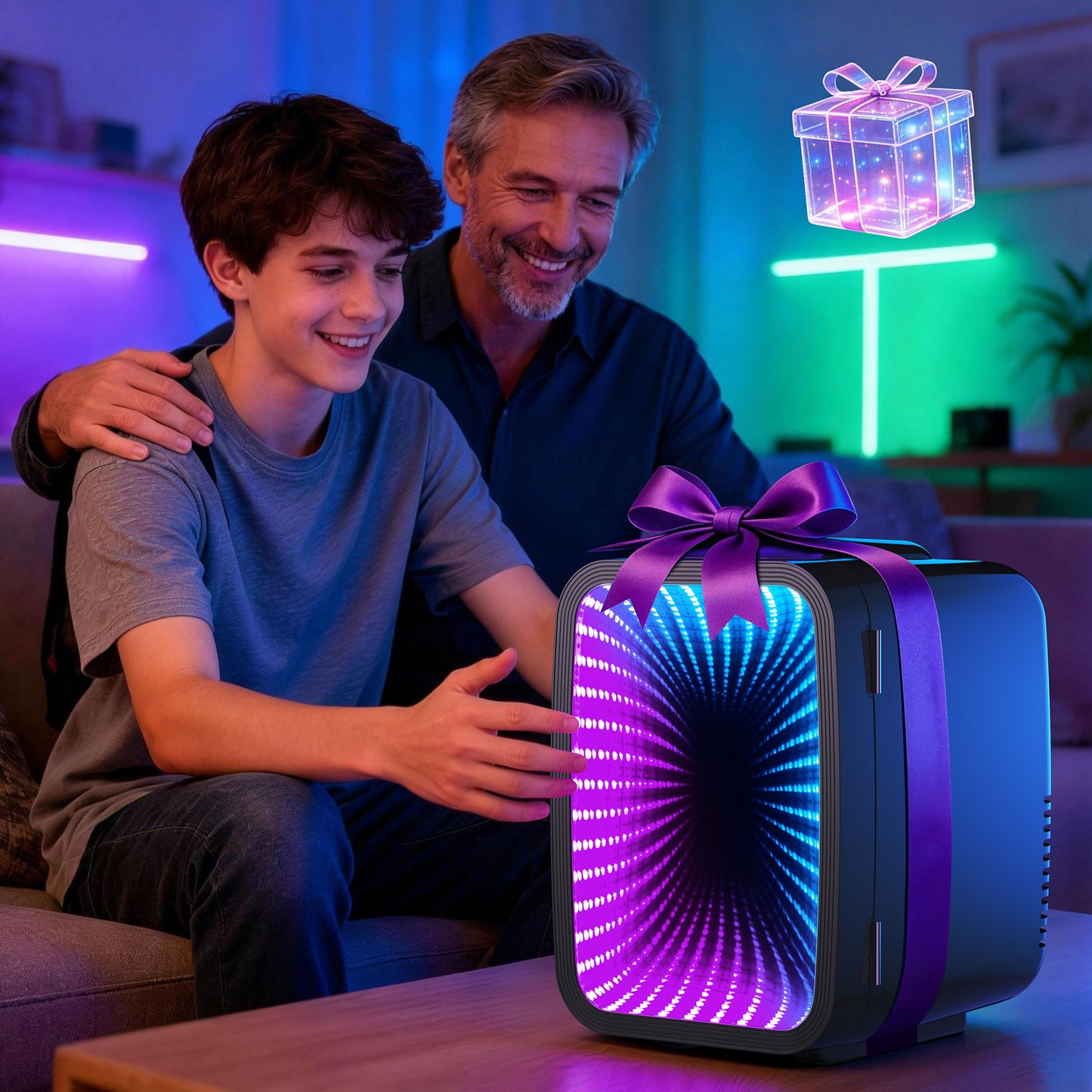 4L Mini Fridge with App-Controlled Gaming Light | Cooler & Warmer