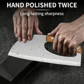 ACMETOP Kitchen Meat Cleaver Knife, Unique Effort Saving Stainless Steel Chef Knife for Cutting Meat Vegetable Father Mother Gift