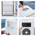 BEICHEN Mini Fridge, 4 Liter/6 Can Small Fridge for Bedroom, Car, Office, Brushed Finish, AC/DC