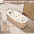 Morfone Inflatable Baby Bathtub for Newborn to Toddler, Portable Baby Tub with Built-in Air Pump, Collapsible Shower Basin for Easy Storage