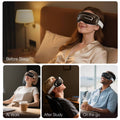 Morfone Eye Massager with Heat and Cooling, Eye Mask with DIY Massage Setting, Sleep Mask for Relax, Birthday Gifts for Women Men, Black