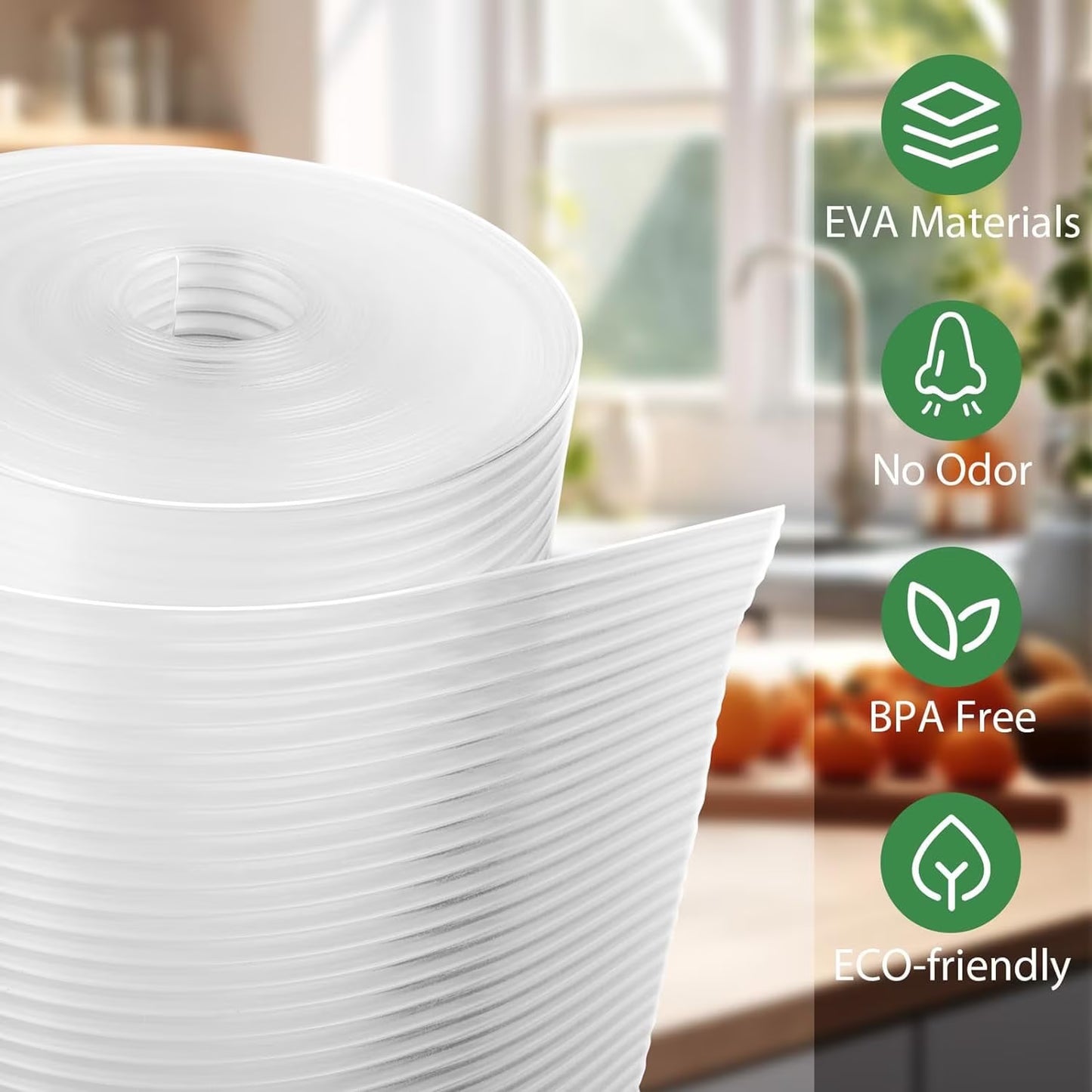 Anoak Cabinet Liner, Non Adhesive, Washable 16 Inch x 20 FT(240 Inch) Waterproof Durable Non-Slip Shelf Liner for Kitchen, Drawer, Refrigerator