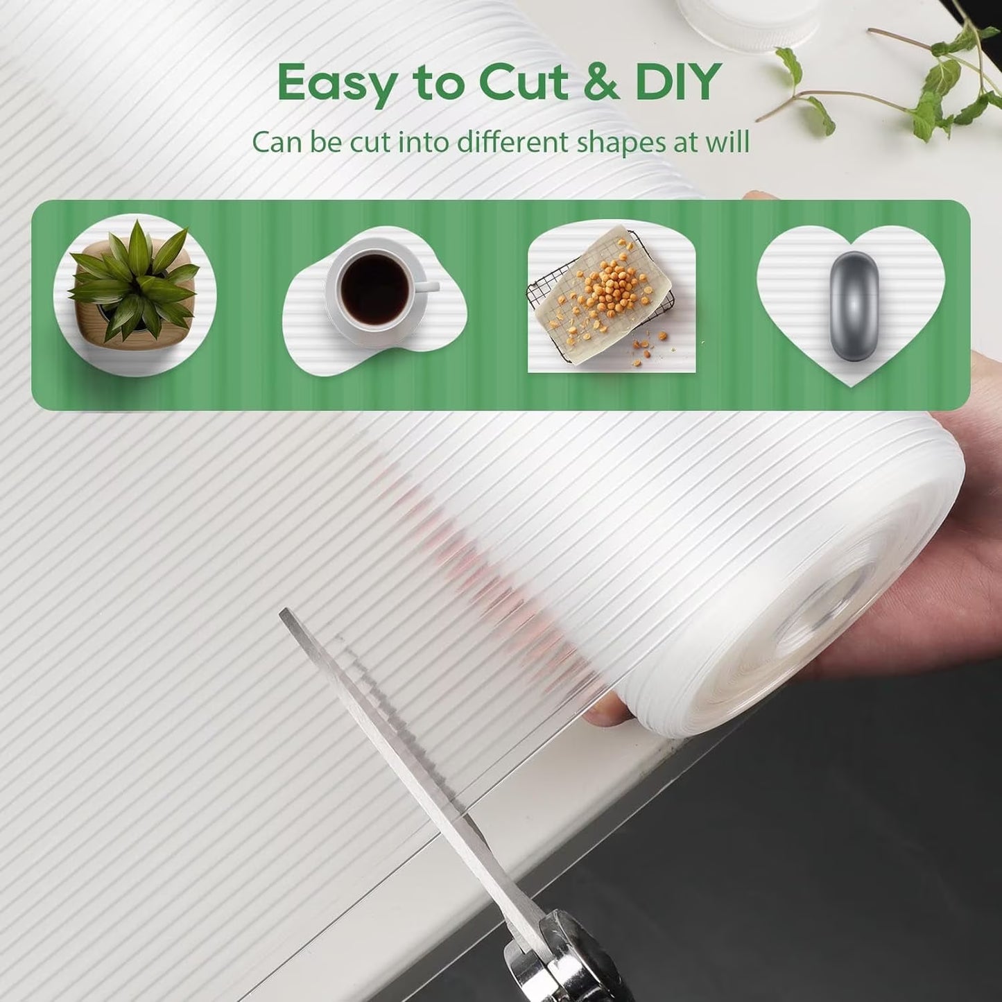 Anoak Cabinet Liner, Non Adhesive, Washable 12 Inch x 20 FT(240 Inch) Waterproof Durable Non-Slip Shelf Liner for Kitchen, Drawer, Refrigerator