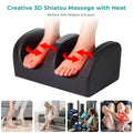 Morfone Shiatsu Foot Massager with Heat, Foot and Calf Massager with Roller, Deep Massage for Relaxation, Gifts for Women & Men, Black