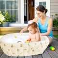 Morfone Inflatable Baby Bathtub for Newborn to Toddler, Portable Baby Tub with Built-in Air Pump, Collapsible Shower Basin for Easy Storage