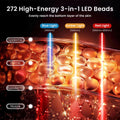 Morfone Red Light Therapy Mask for Face, 4 Modes LED Face Mask, 850NM Infrared & Red Light Mask, 400 LEDs, Eye Protection & Timing Function at Home, Travel