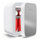 BEICHEN Mini Fridge, 4 L/6 Can Small Fridge for Bedroom, Car, Office, AC/DC