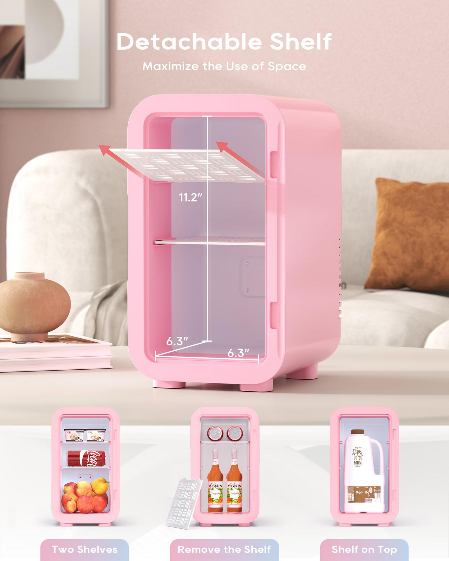 Skincare Fridge | 6 Liter Mini Fridge for Cosmetics & Beauty