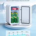 White Mini Fridge 6L | 110V AC/DC Portable Thermoelectric Cooler & Warmer