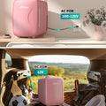 Pink Mini Fridge for Bedroom,4L Skincare Fridge for Bedroom & Office
