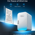 Mini Fridge, 6L/8 Can Portable Small Refrigerator Cool& Warm AC/DC