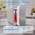 BEICHEN Mini Fridge, 4 L/6 Can Small Fridge for Bedroom, Car, Office, AC/DC