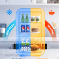 White Mini Fridge 6L | 110V AC/DC Portable Thermoelectric Cooler & Warmer
